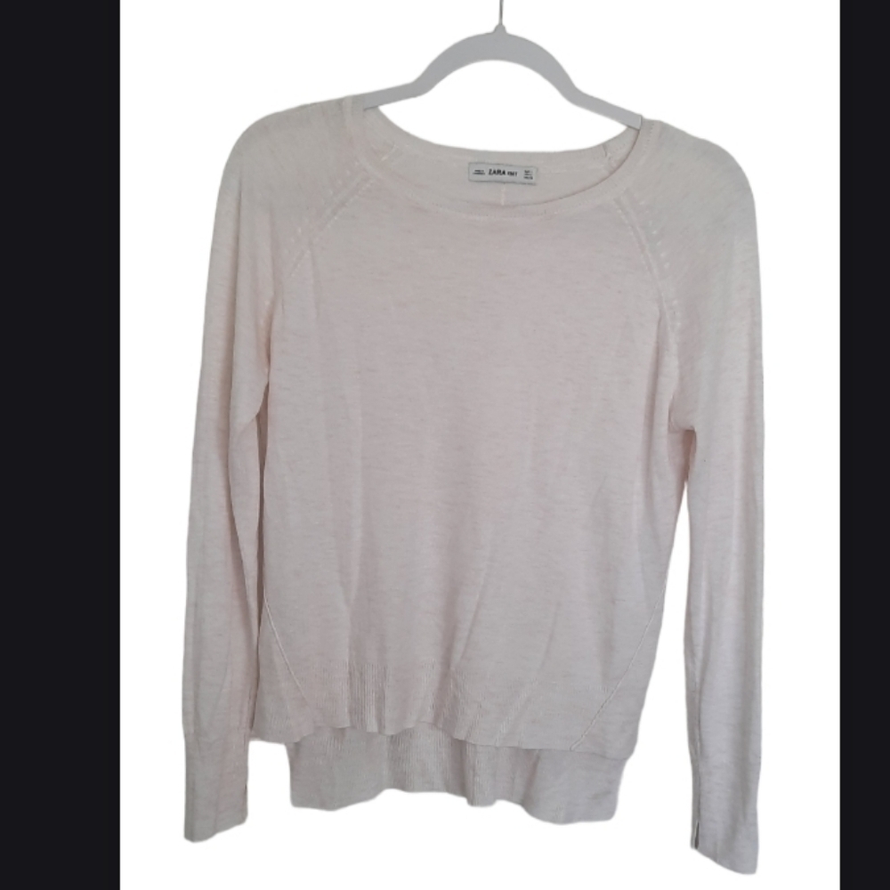 Zara Knit Crew Neck Top Small
